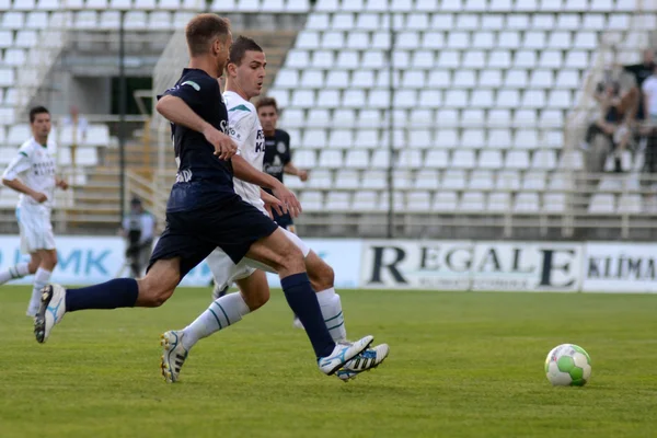 Kaposvar - Zalaegerszeg soccer game — Stock Photo, Image
