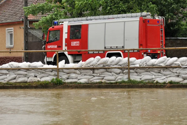 Defensa contra inundaciones — Foto de Stock
