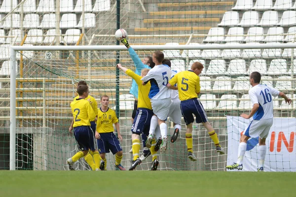 Brescia Akademisi (ITA) - Syfa Batı Bölgesi altında 17 futbol oyunu — Stok fotoğraf