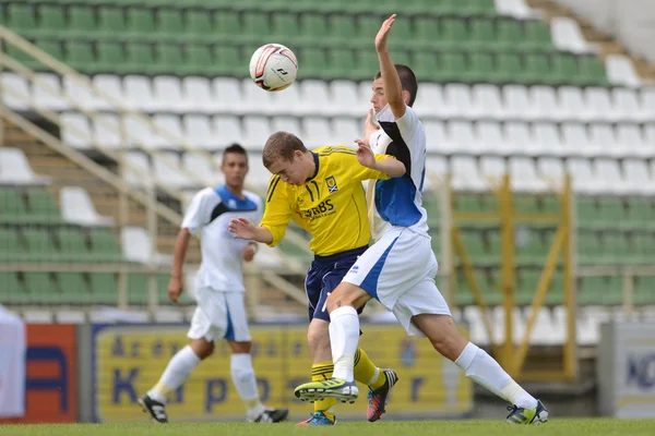 Brescia Academy (ITA) - SYFA West Region under 17 fodboldkamp - Stock-foto