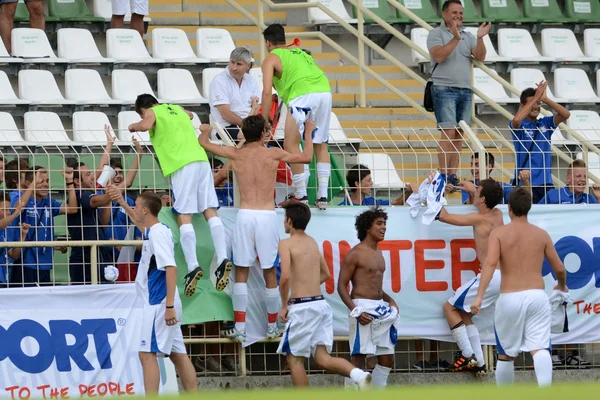 Brescia academy (ita) - syfa west region u 17 fußballspiel — Stockfoto
