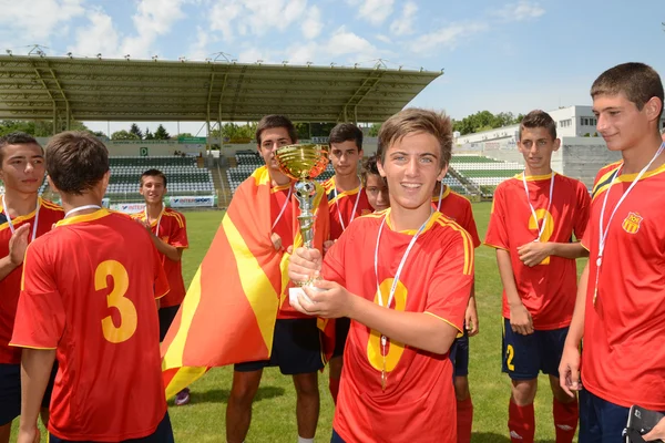 Pozo Almonte (CHI) - FC Makedonija (MKD) under 16 — Foto Stock