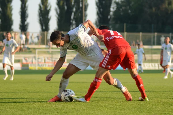 Kaposvár - mecz piłki nożnej w Debreczynie — Zdjęcie stockowe