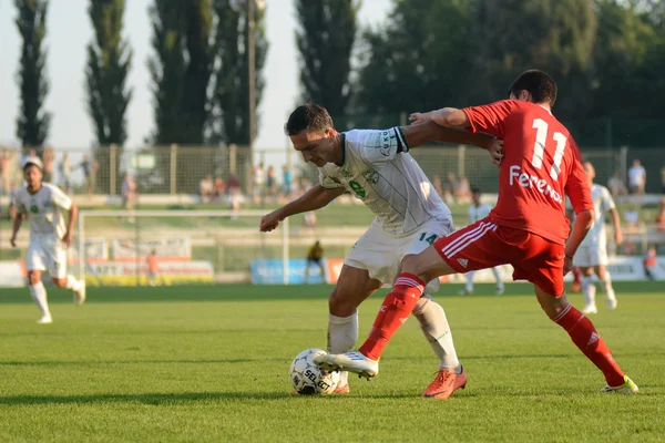 Kaposvár - Debrecen-foci játék — Stock Fotó