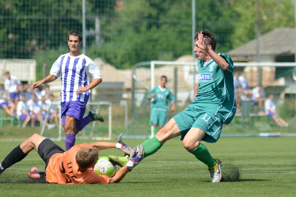 Kaposvar - ujpest onder 18 soccer Spel — Stockfoto