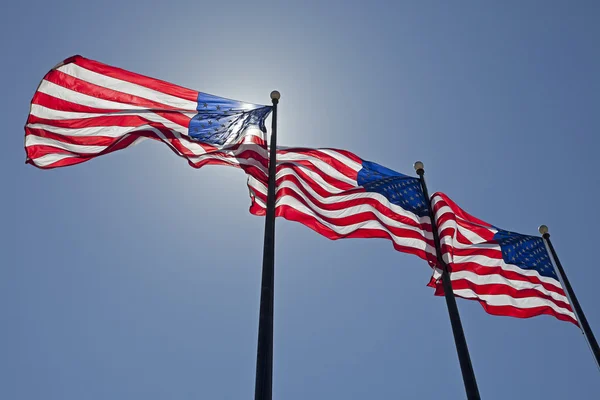 America Flags — Stock Photo, Image