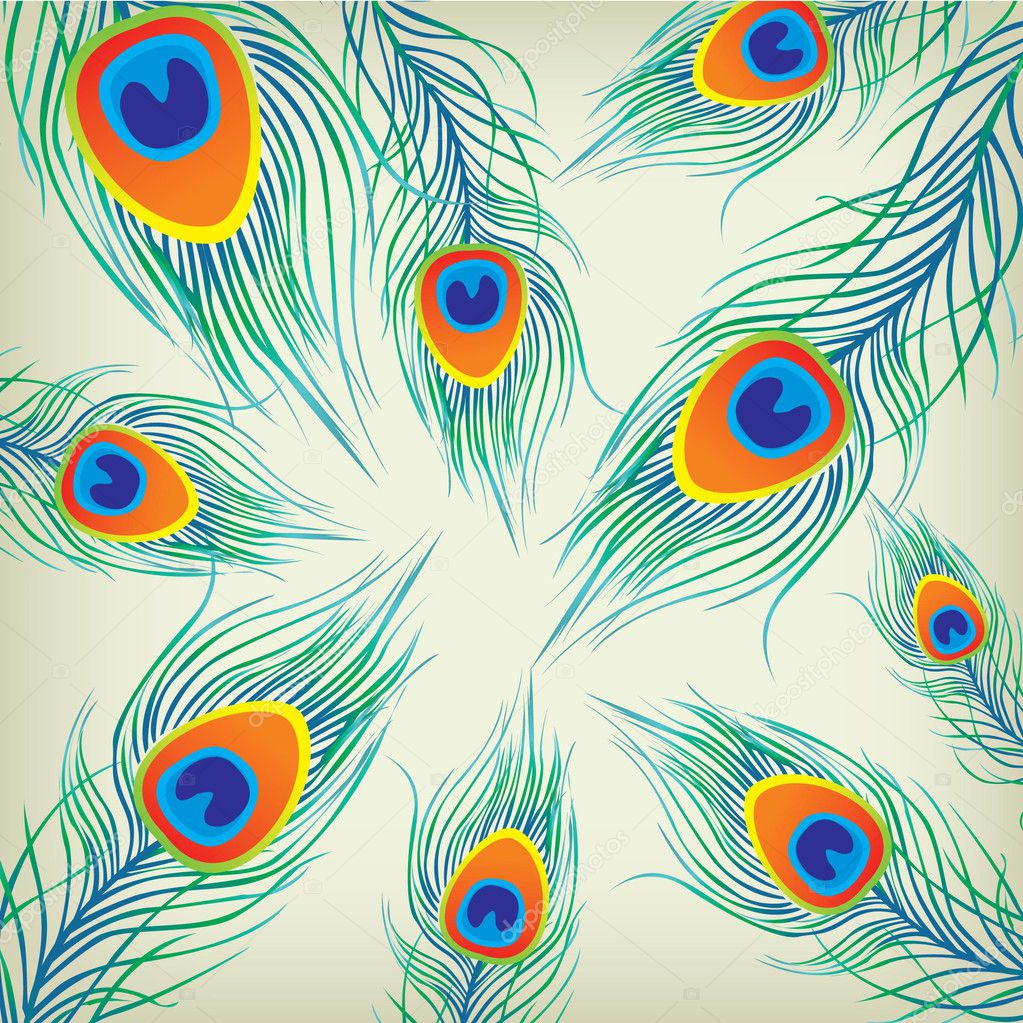 Peacock feather background 02