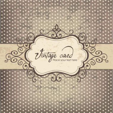 Luxury vintage frame template 03 clipart