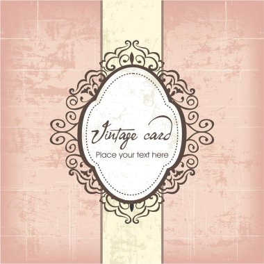 Luxury vintage frame template 04 clipart