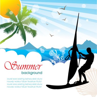 Summer holiday vector design 03 clipart