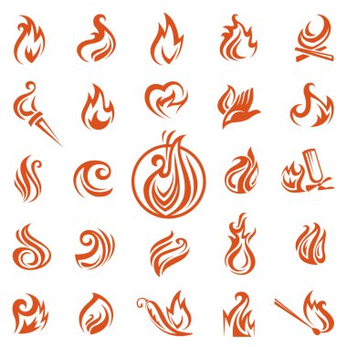 Fire flames clipart