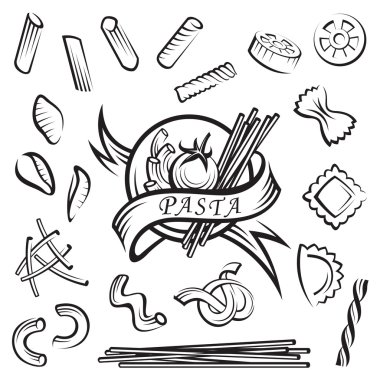 Set of pasta clipart