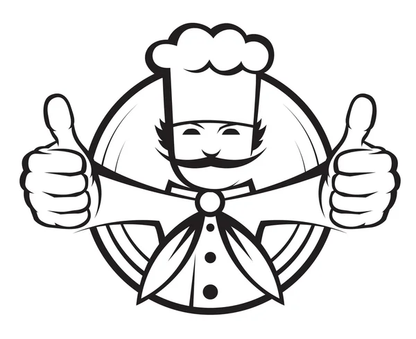 Chef cuisinière — Image vectorielle