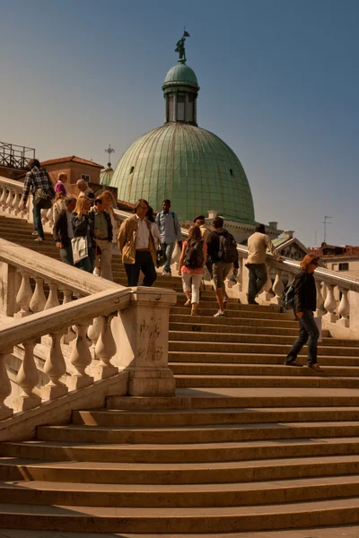 Venezia turist merdivenlerin Kilisesi. — Stok fotoğraf