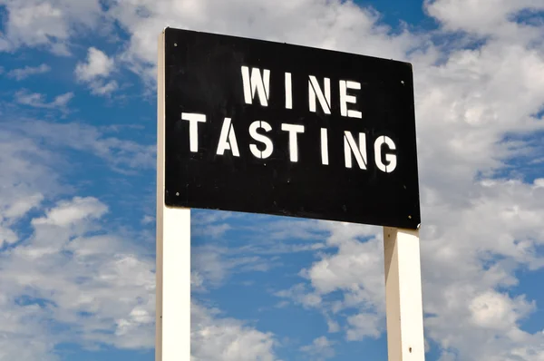Şarap tadımı işareti — Stok fotoğraf