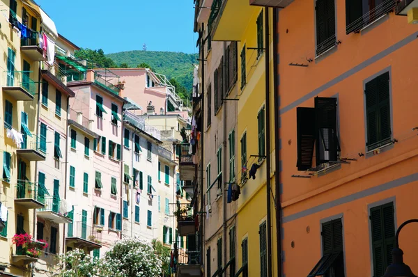 Bygninger i Cinque Terre Italien - Stock-foto