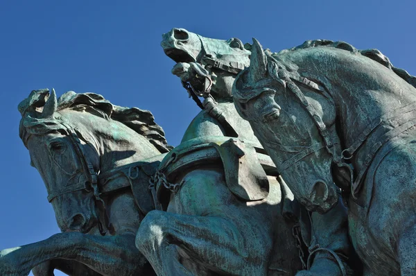 ワシントン dc での内戦馬の像 — ストック写真