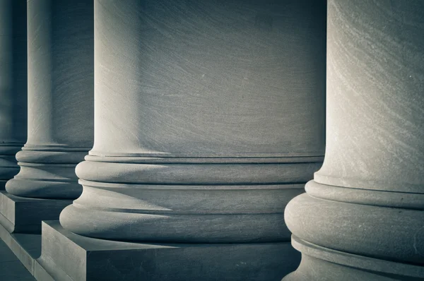 Pillars of Law, Education and Government — Stock Photo, Image