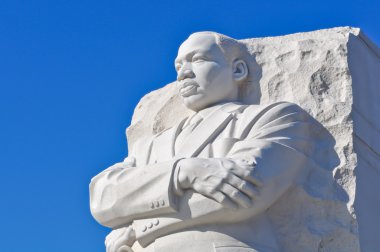 Martin Luther King Statue in Washington DC clipart