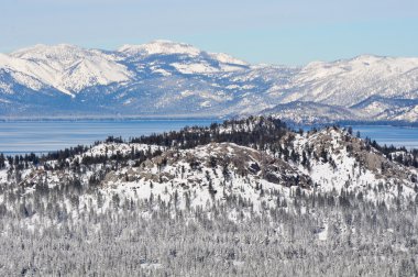 Kış Kaliforniya'da Lake tahoe