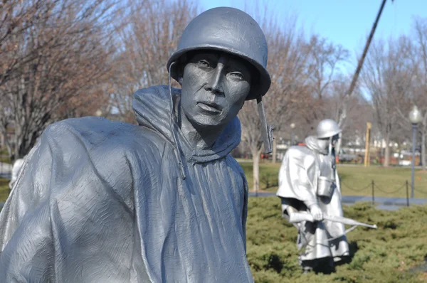 华盛顿特区的朝鲜战争纪念馆 — 图库照片