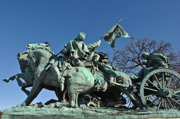 华盛顿特区的内战雕像 — 图库照片