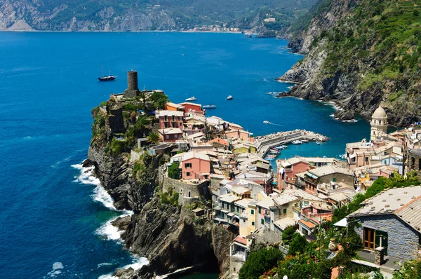 Vernazza Италия - Cinque Terre — стоковое фото