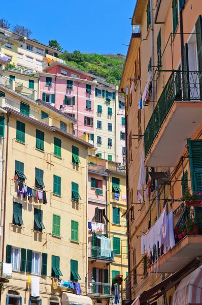 Färgglada byggnader i Cinque Terre — Stockfoto