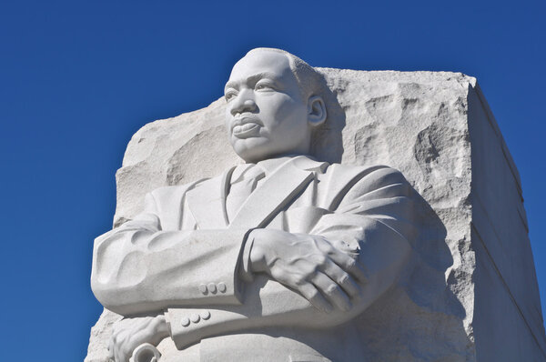 Martin Luther King Statue Monument in Washington DC Stock Image