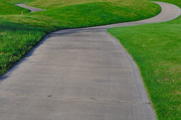 Golf koszyka ścieżka — Zdjęcie stockowe