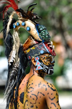 Ancient Mayan Warriors clipart