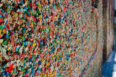 Bubble Gum Wall in Seattle Washington clipart