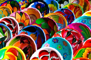 Colorful Mayan Bowls for Sale clipart
