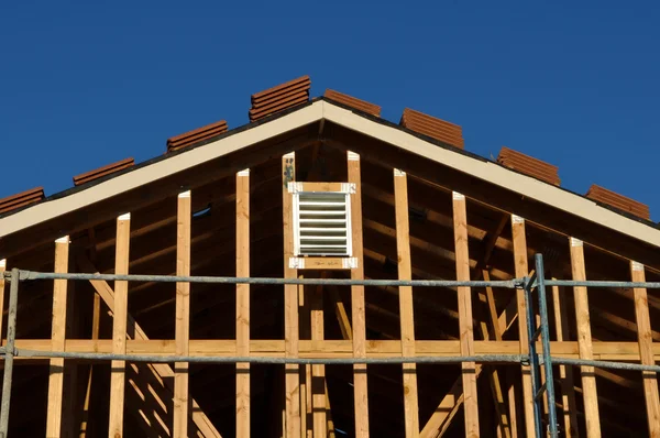 Neues Eigenheim im Bau — Stockfoto