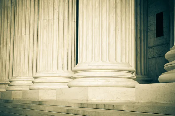 Pilares de Direito e Justiça Supremo Tribunal dos EUA — Fotografia de Stock