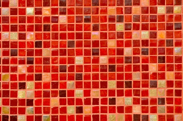 Kırmızı mozaik döşeme arka planı — Stok fotoğraf