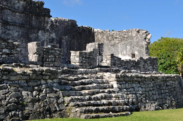 Руины тулум-мексиканского майя — стоковое фото