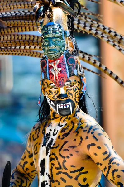 Древний воин майя — стоковое фото