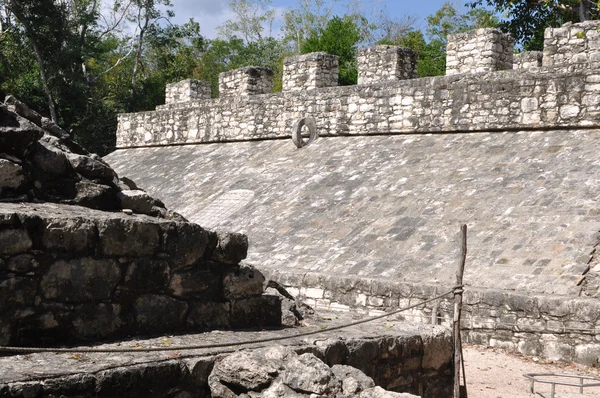 Coba Mexiko alten Maya-Gericht Spiel — Stockfoto