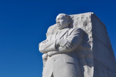 Martin Luther King Statue Monument in Washington DC clipart