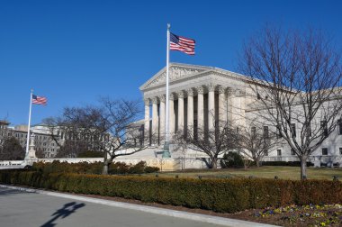 Supreme Court Building in Washington DC clipart