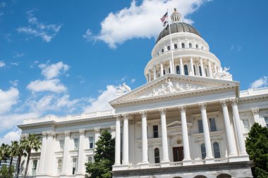 Sacramento State Capitol of California Building clipart