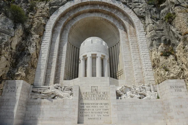 Μνημείο aux Mort είναι μνημείο πολέμου στην Νίκαια Γαλλία — Φωτογραφία Αρχείου