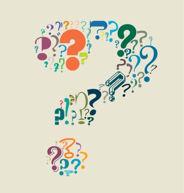 Question Mark Filled With Question Marks clipart