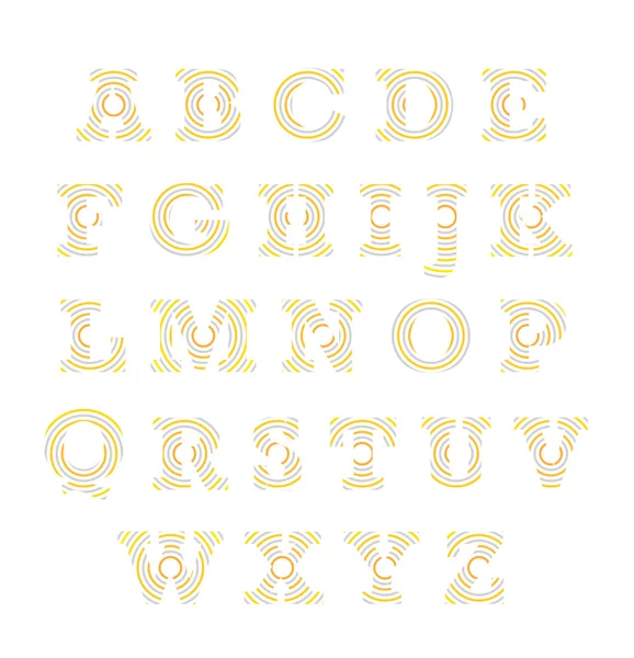 Spiraal vintage lettertype — Stockvector