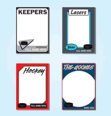 Hockey Trading Card Picture Frames clipart