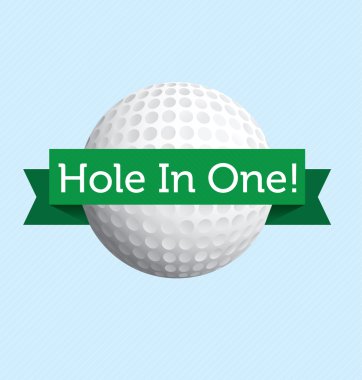 Hole in One Golf Vector clipart