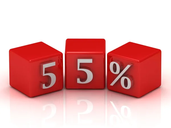 55% — Fotografia de Stock