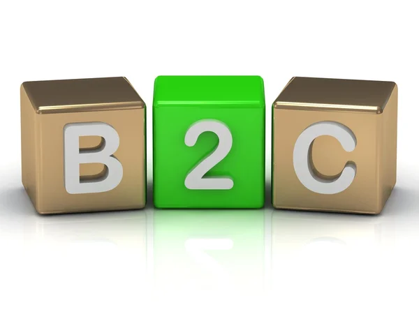 B2C üzleti fogyasztók — Stock Fotó