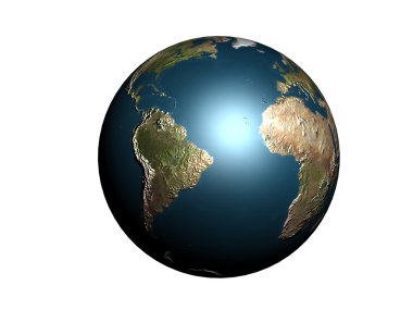 Planet Earth 3d render